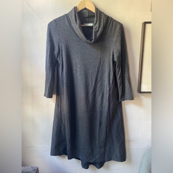 Anthropologie Saturday Sunday Dress Cozy and Unique A Line Cowl Neck Size Small - Picture 9 of 10